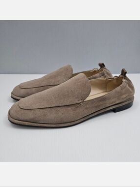 Ron White Gracelyn Loafer Womens EU 41 Taupe Suede Slip On Flats Office Neutral